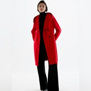 Zara Belted Hooded Coat